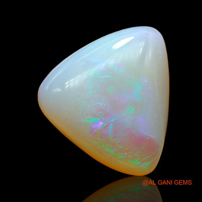 Natural Fire Opal Gemstone 6.00 Cts Loose Trillion Cabochon From Australia 14x13x5 mm AD-418