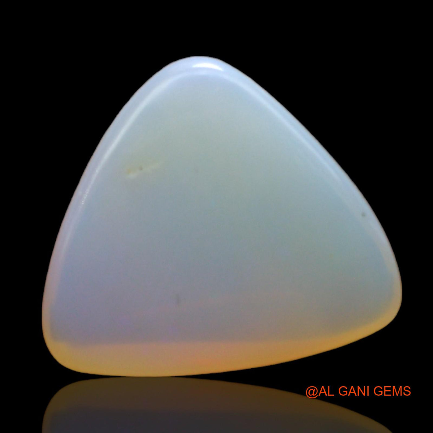 Natural Fire Opal Gemstone 6.00 Cts Loose Trillion Cabochon From Australia 14x13x5 mm AD-418