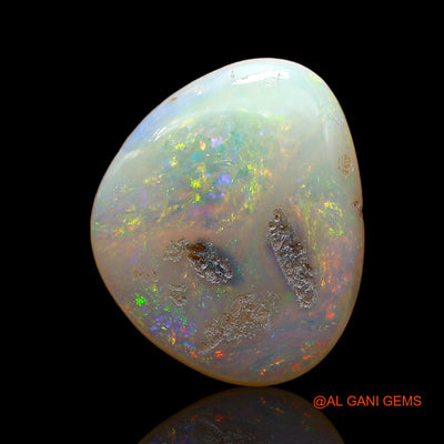 4.00 Cts Natural Australian Fire Opal Loose Gemstone Fancy Cabochon 15x13x4 mm AD-419