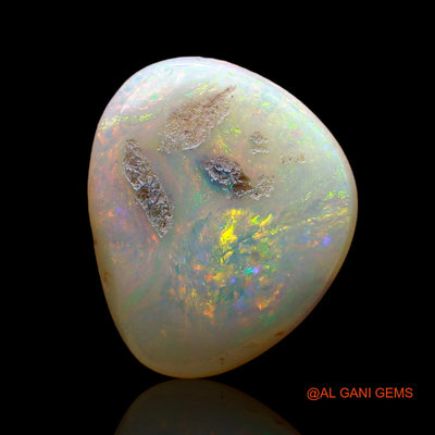 4.00 Cts Natural Australian Fire Opal Loose Gemstone Fancy Cabochon 15x13x4 mm AD-419