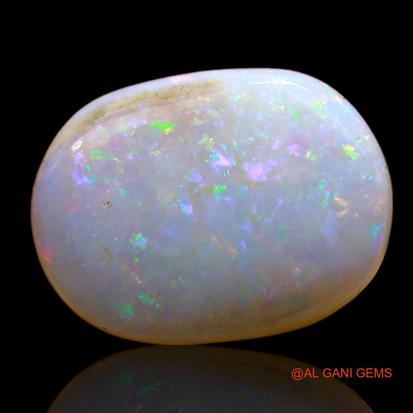 4.00 Cts Natural Australian Fire Opal Loose Gemstone Oval Cabochon 14x11x3 mm AD-41