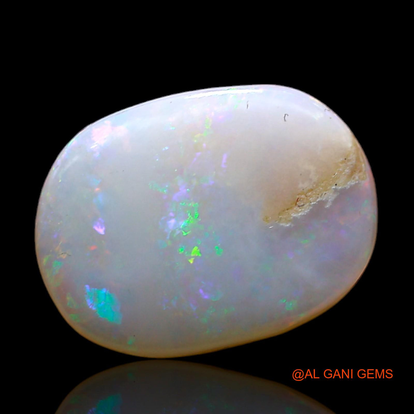 4.00 Cts Natural Australian Fire Opal Loose Gemstone Oval Cabochon 14x11x3 mm AD-41