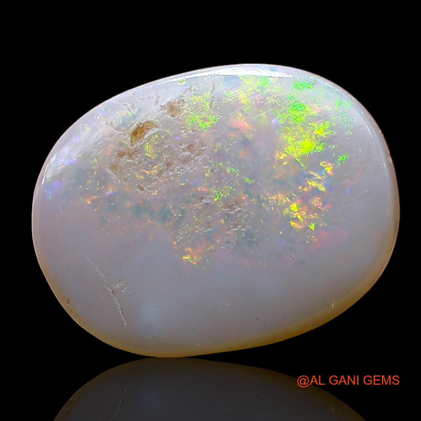 3.00 Cts Natural Australian Fire Opal Oval Cabochon Loose Gemstone For Jewelry 15x12x2 mm AD-420