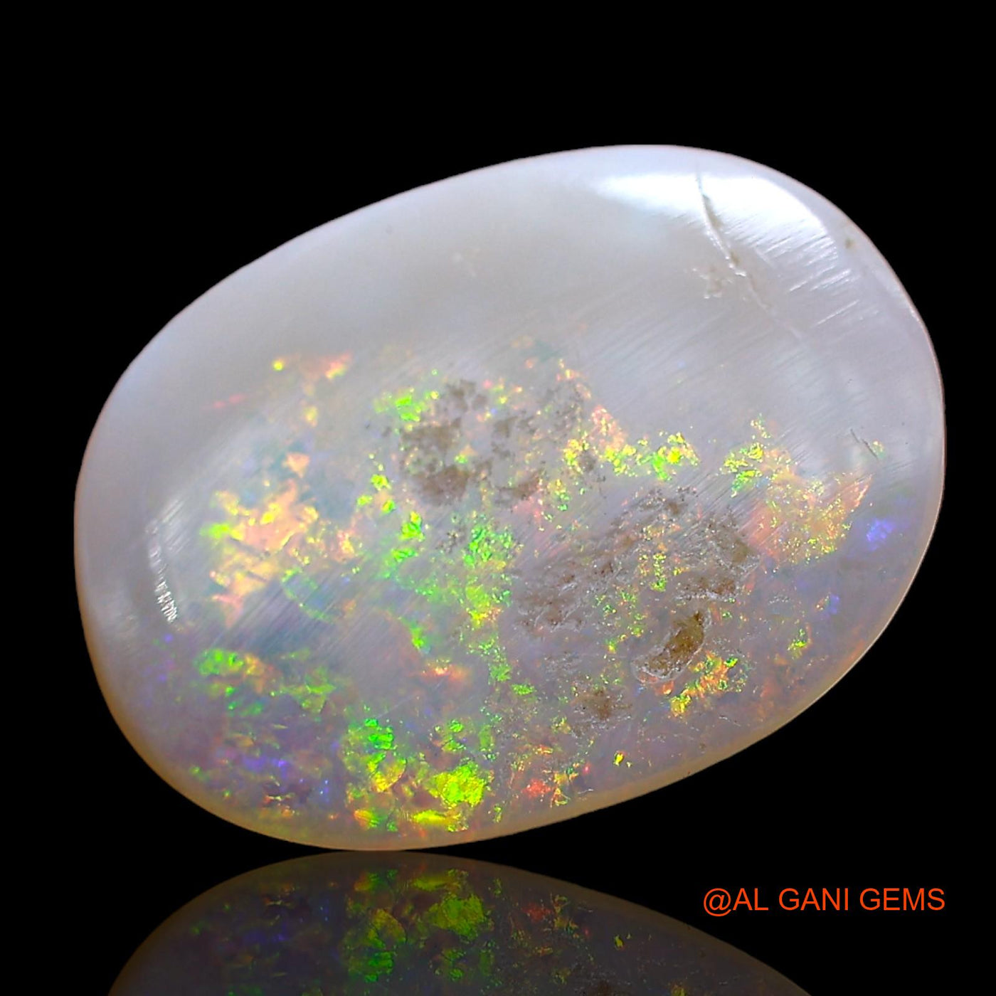 3.00 Cts Natural Australian Fire Opal Oval Cabochon Loose Gemstone For Jewelry 15x12x2 mm AD-420