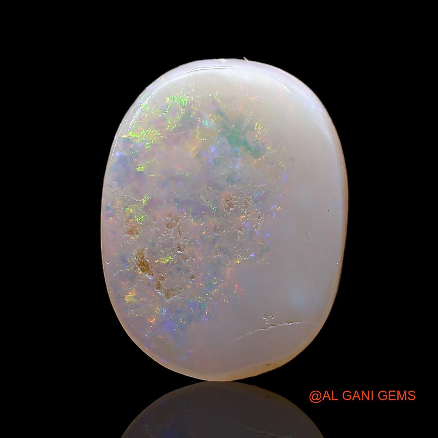 3.00 Cts Natural Australian Fire Opal Oval Cabochon Loose Gemstone For Jewelry 15x12x2 mm AD-420