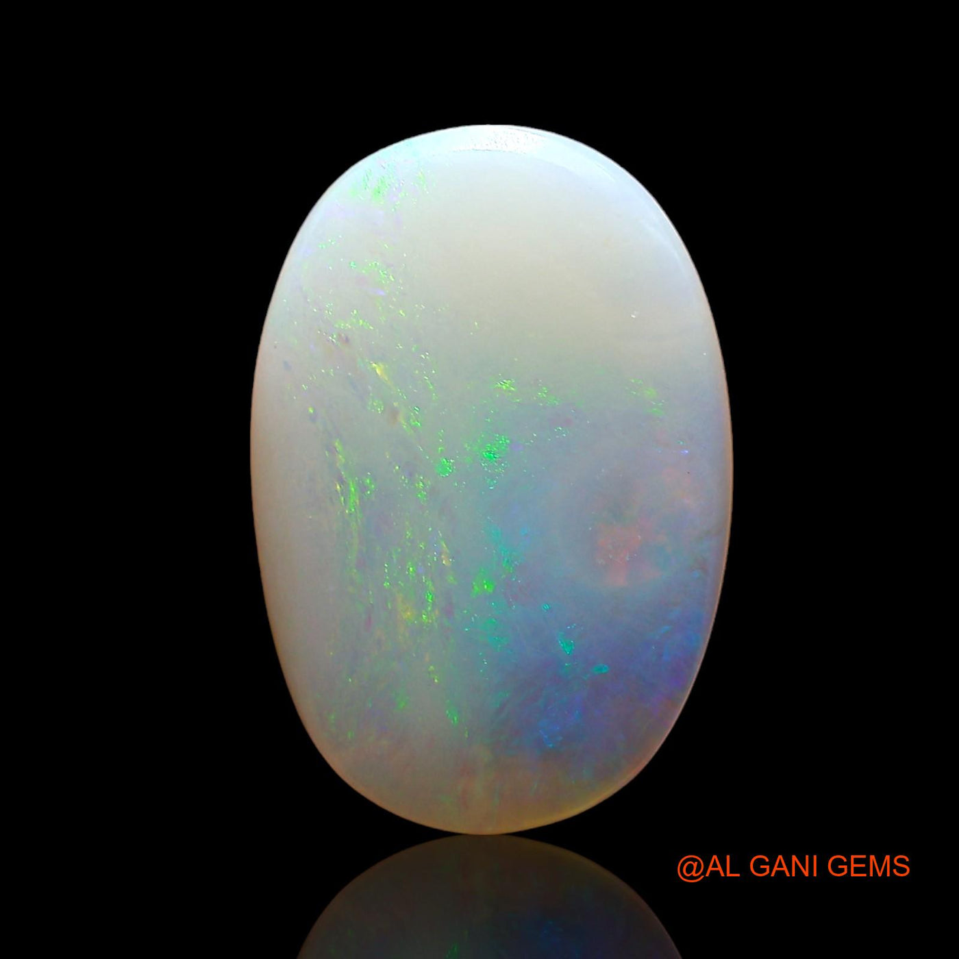 3.00 Cts Unheated Australian Fire Opal Loose Gemstone Oval Cabochon Natural 16x11x2 mm AD-421