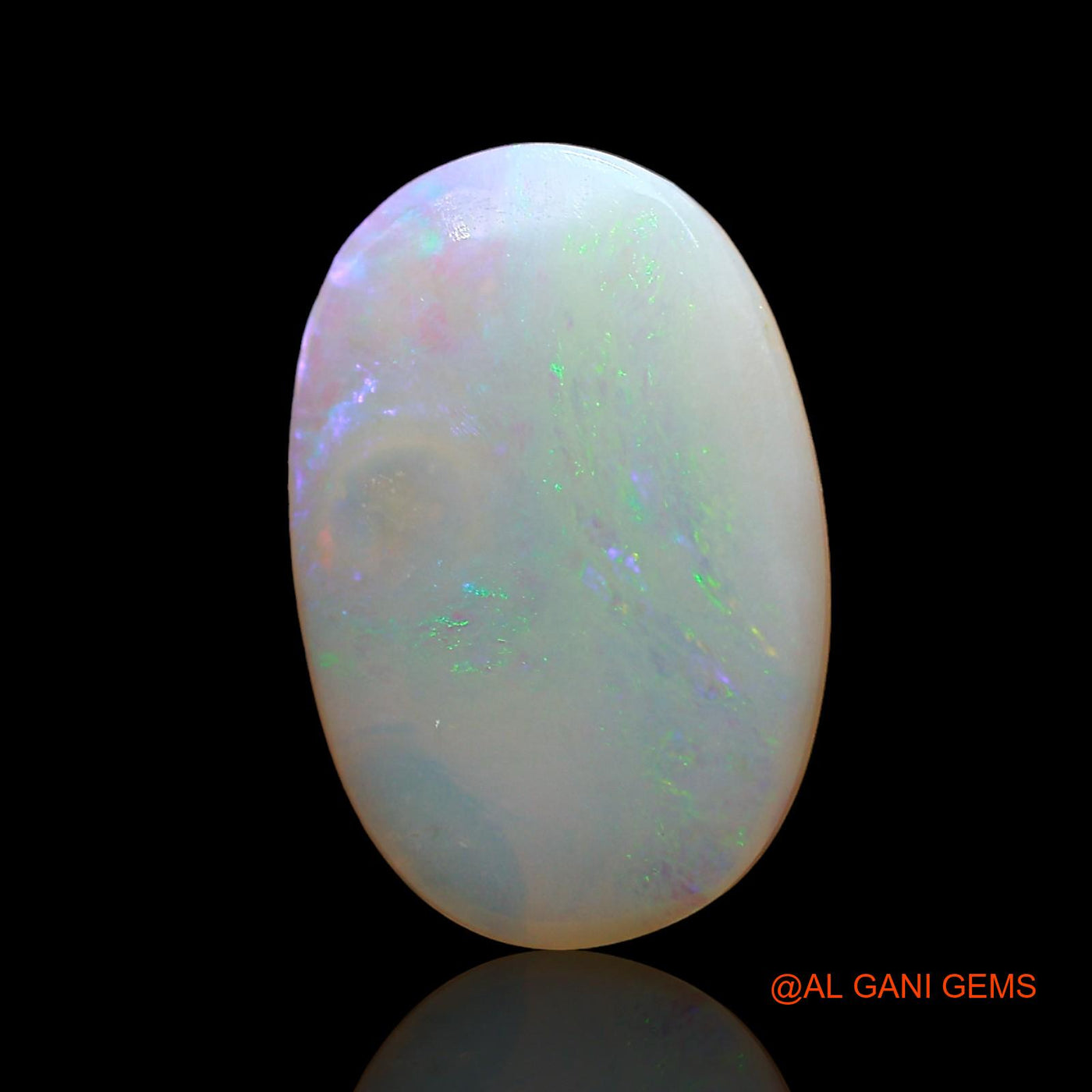 3.00 Cts Unheated Australian Fire Opal Loose Gemstone Oval Cabochon Natural 16x11x2 mm AD-421