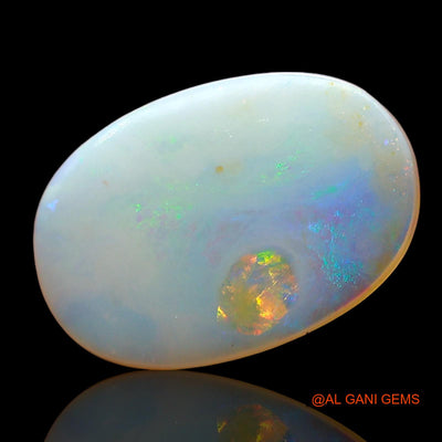 3.00 Cts Unheated Australian Fire Opal Loose Gemstone Oval Cabochon Natural 16x11x2 mm AD-421