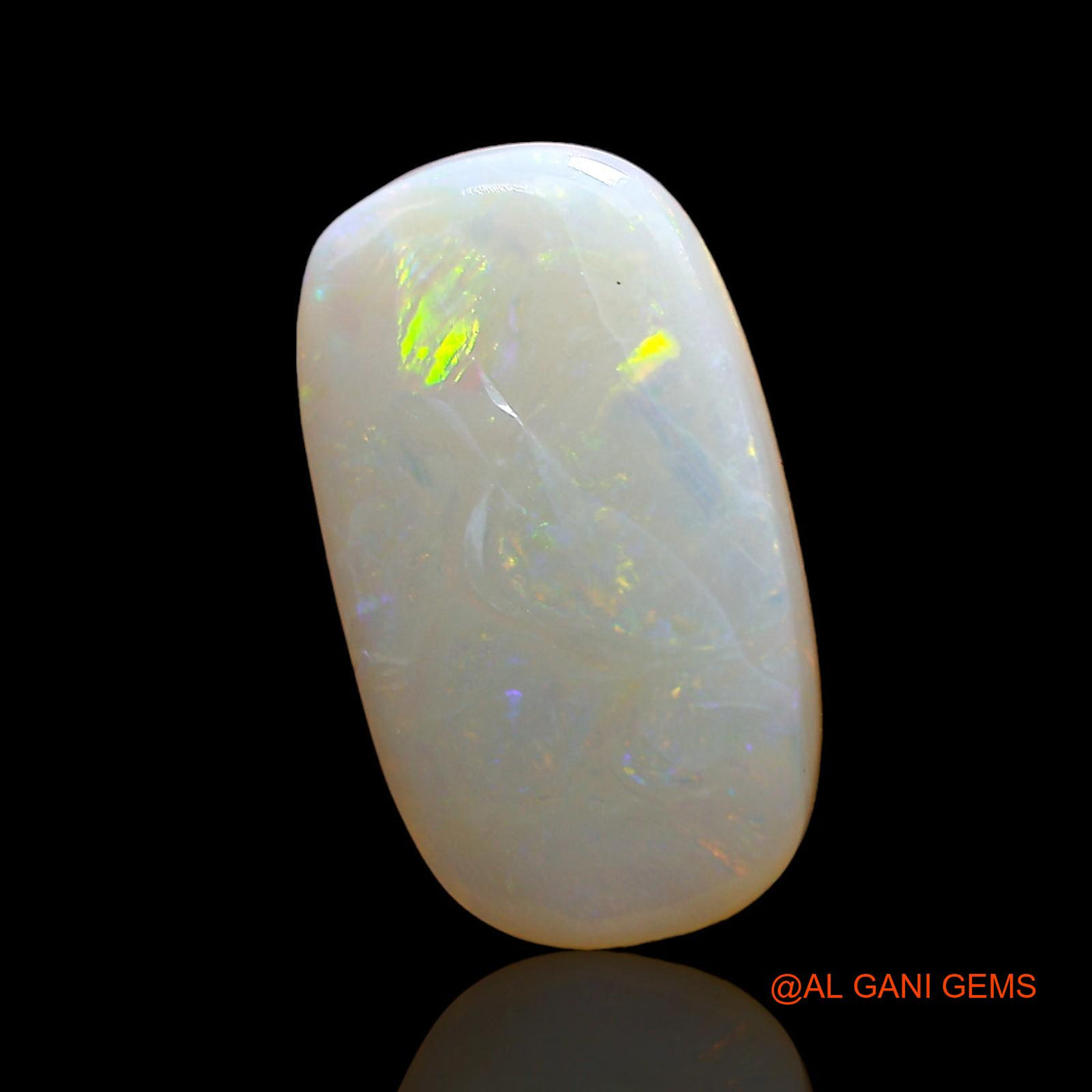 4.00 Cts Unheated Australian Fire Opal Loose Gemstone Oval Cabochon Natural 16x10x3 mm AD-424