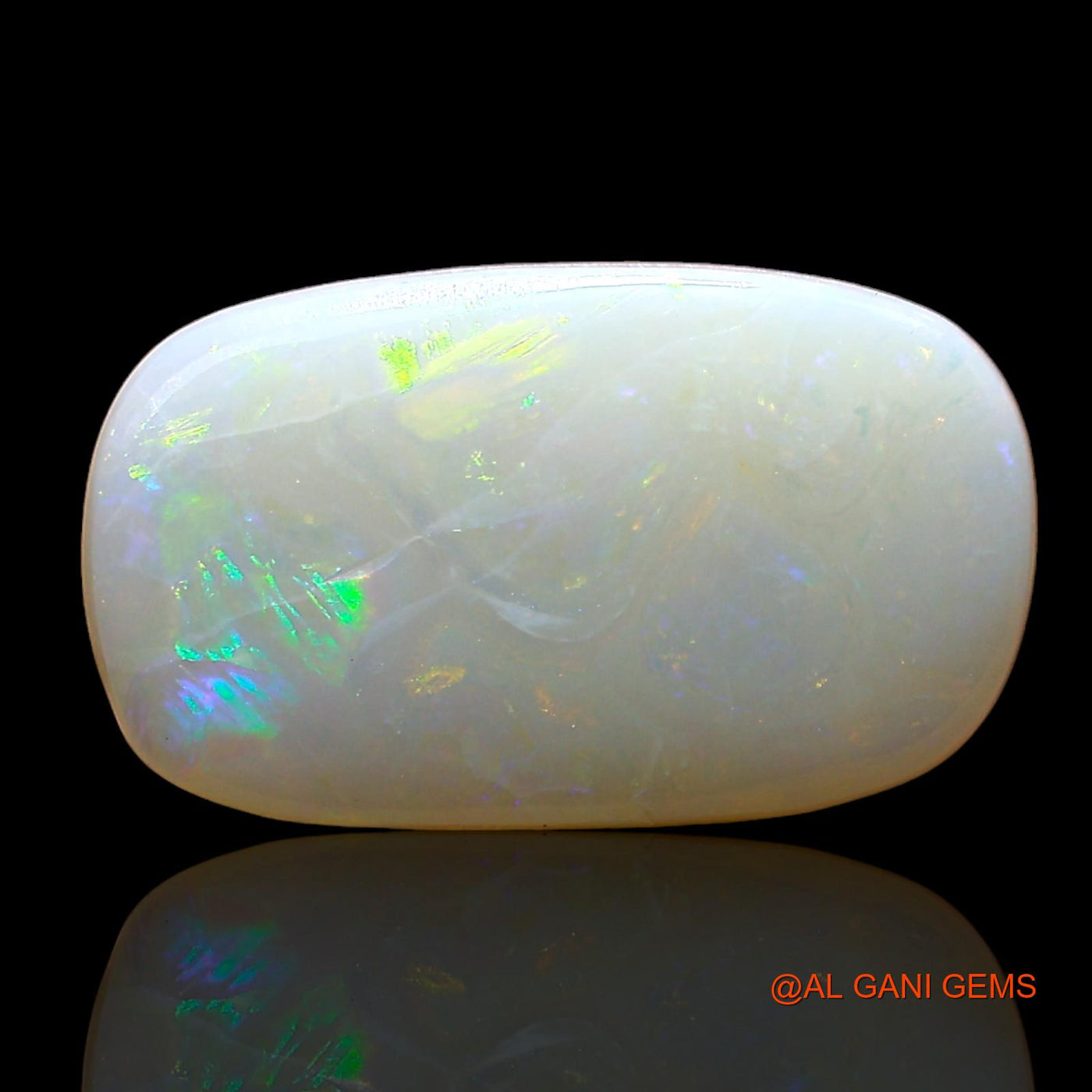 4.00 Cts Unheated Australian Fire Opal Loose Gemstone Oval Cabochon Natural 16x10x3 mm AD-424