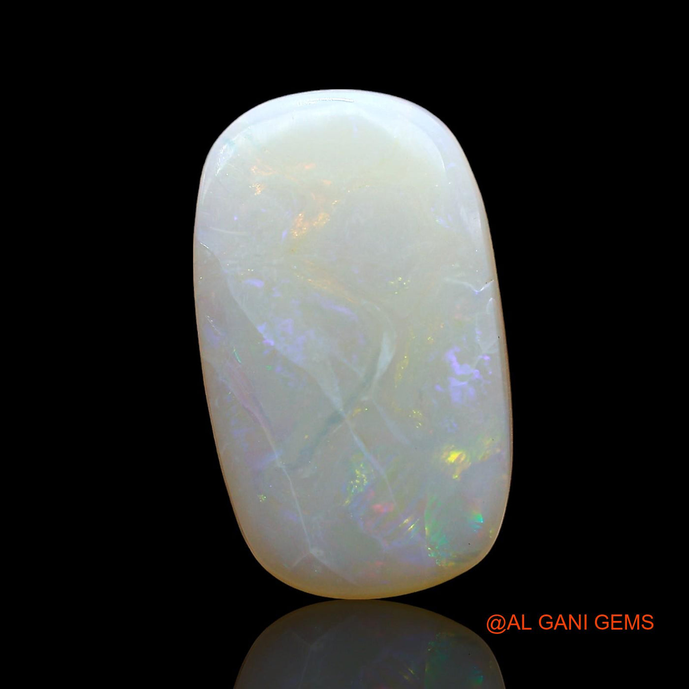 4.00 Cts Unheated Australian Fire Opal Loose Gemstone Oval Cabochon Natural 16x10x3 mm AD-424