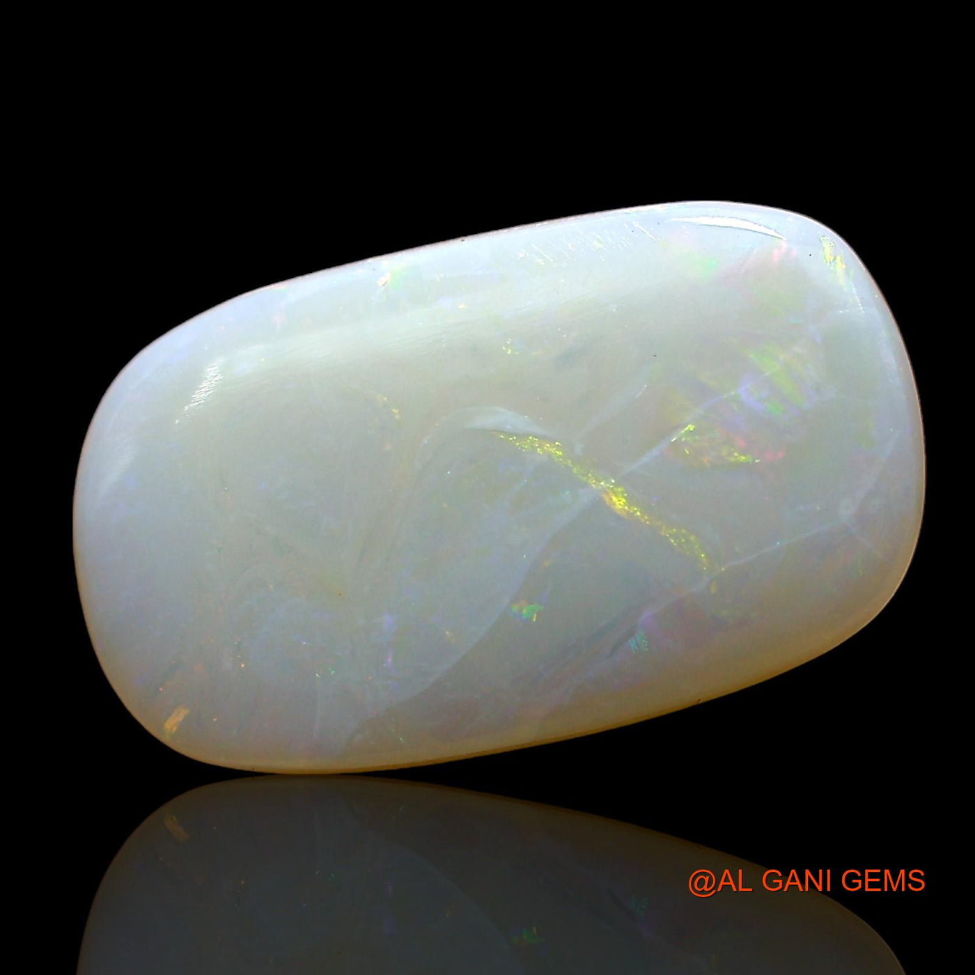 4.00 Cts Unheated Australian Fire Opal Loose Gemstone Oval Cabochon Natural 16x10x3 mm AD-424