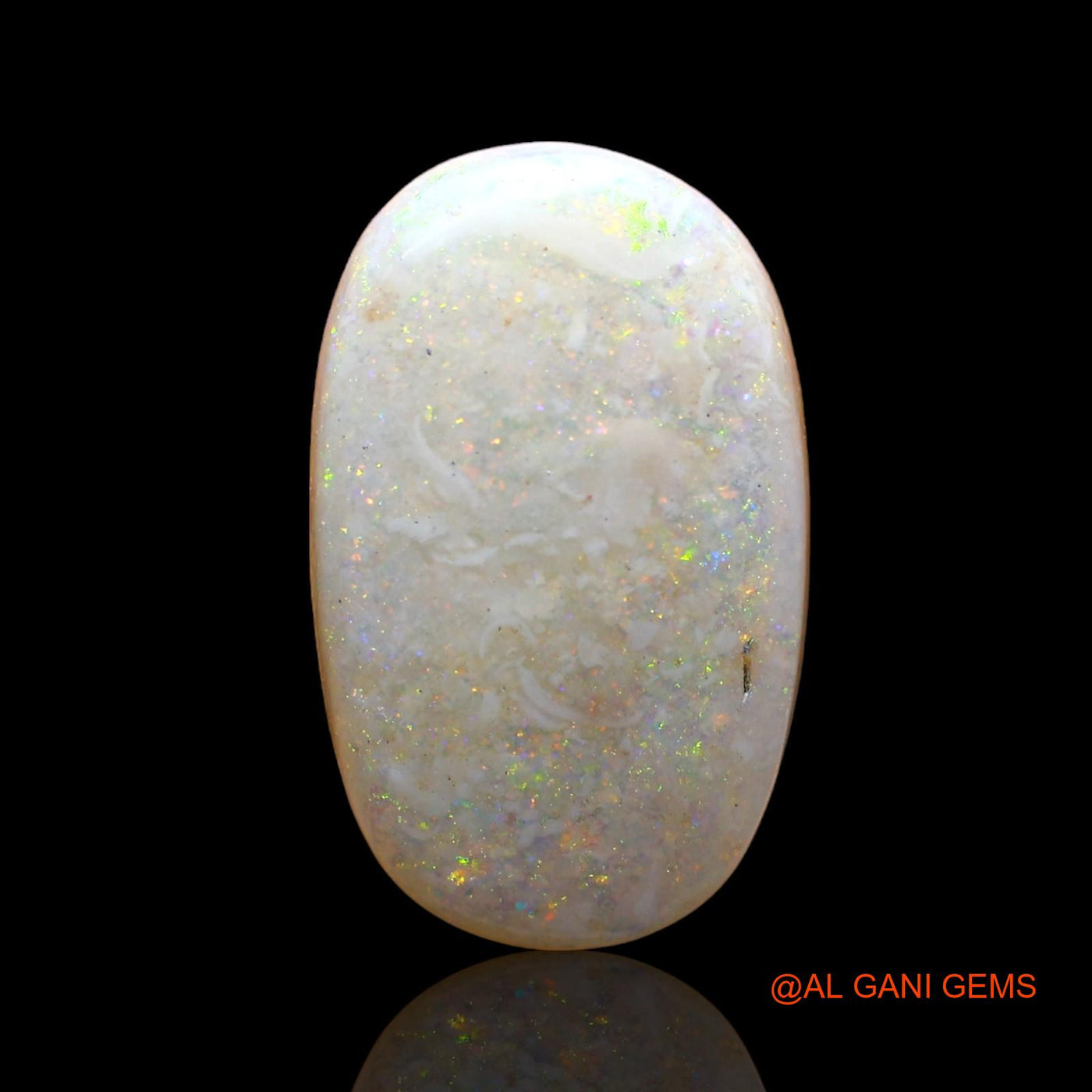 5.00 Cts Natural Australian Fire Opal Loose Gemstone Oval Cabochon 16x10x4 mm AD-425