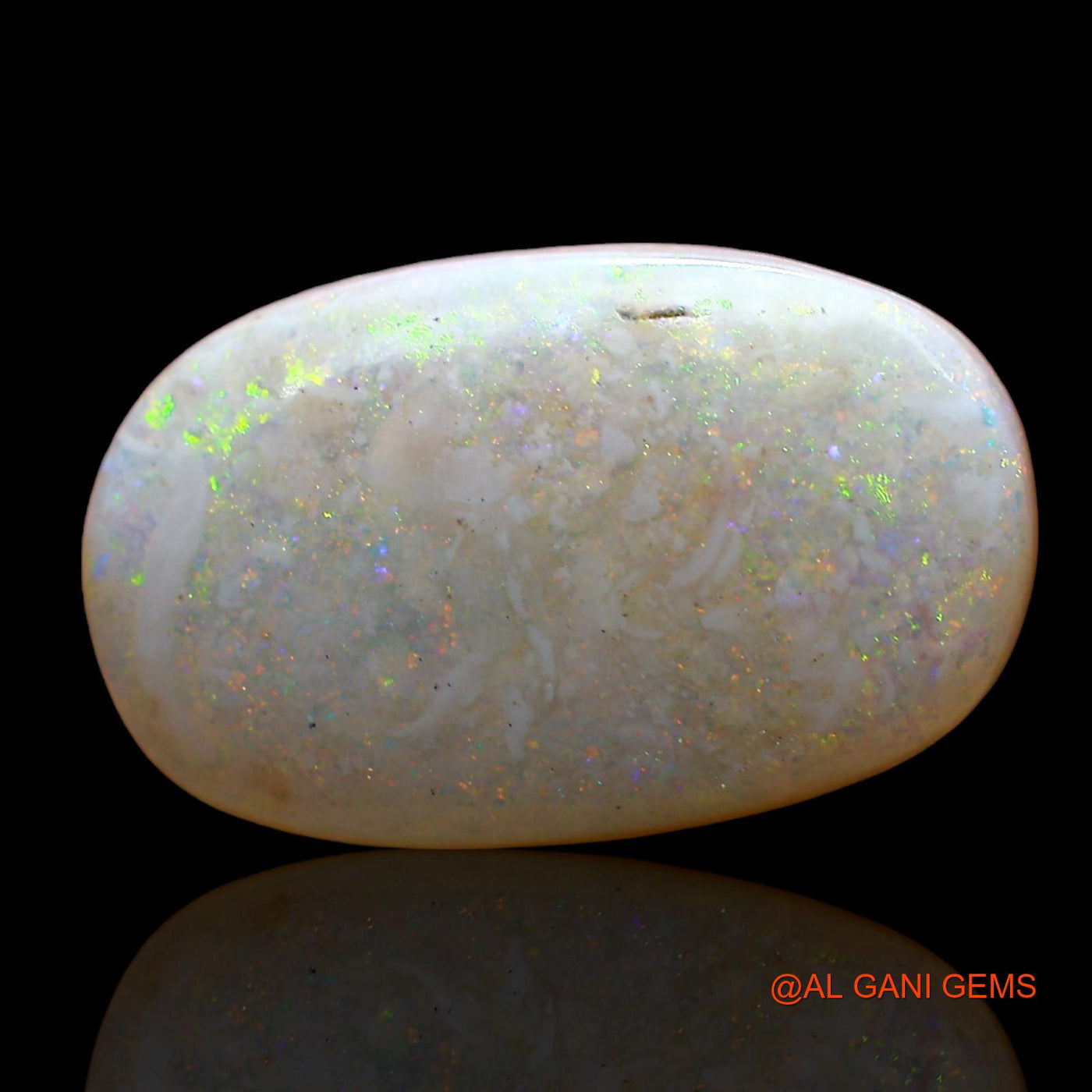5.00 Cts Natural Australian Fire Opal Loose Gemstone Oval Cabochon 16x10x4 mm AD-425