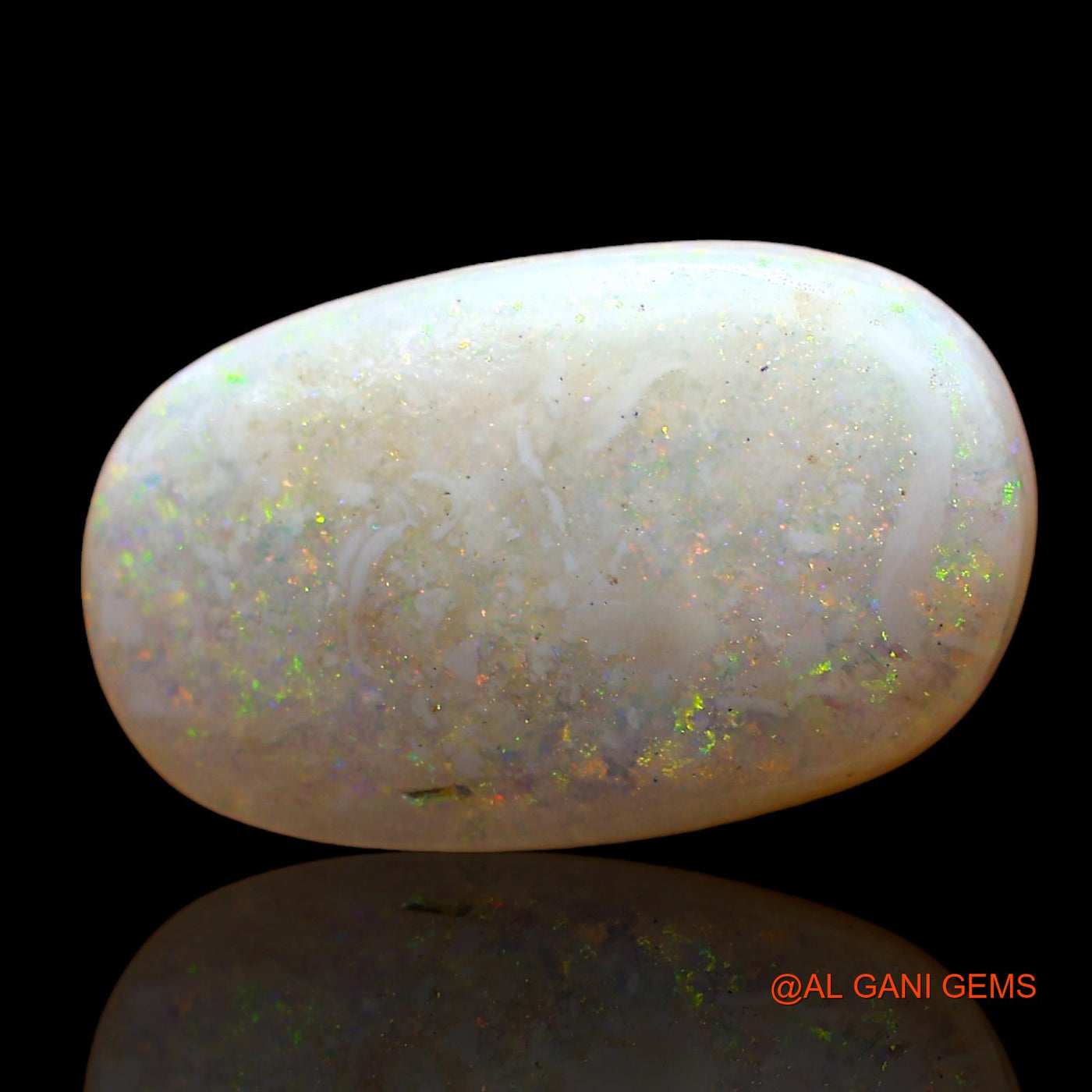 5.00 Cts Natural Australian Fire Opal Loose Gemstone Oval Cabochon 16x10x4 mm AD-425