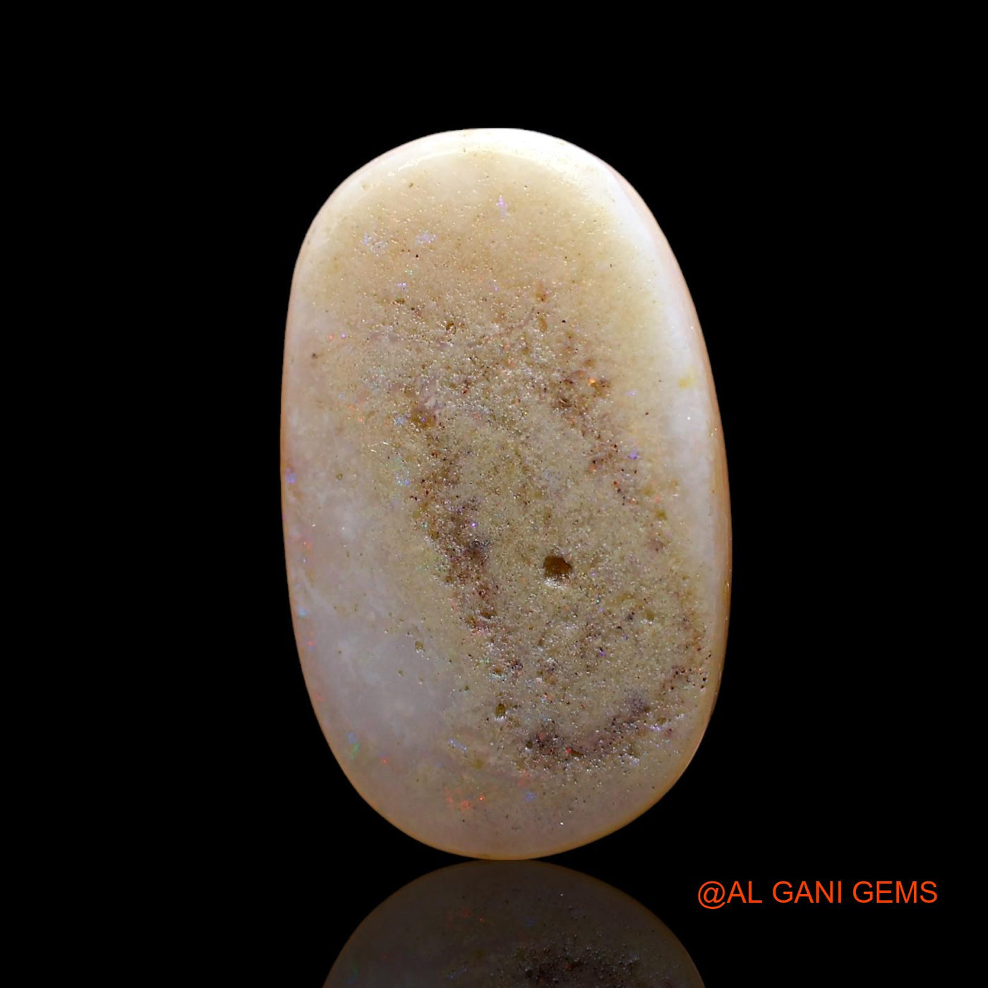 5.00 Cts Natural Australian Fire Opal Loose Gemstone Oval Cabochon 16x10x4 mm AD-425
