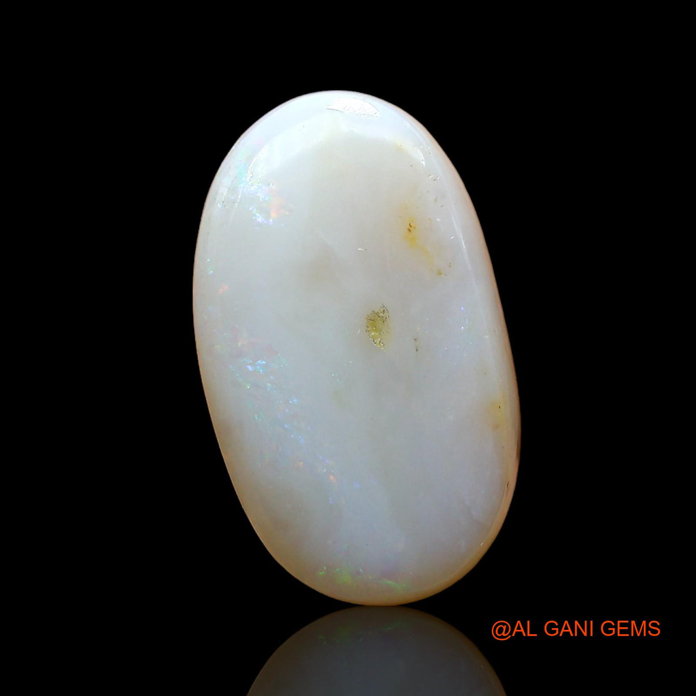 7.00 Cts Unheated Australian Fire Opal Loose Gemstone Oval Cabochon Natural 17x10x5 mm AD-426