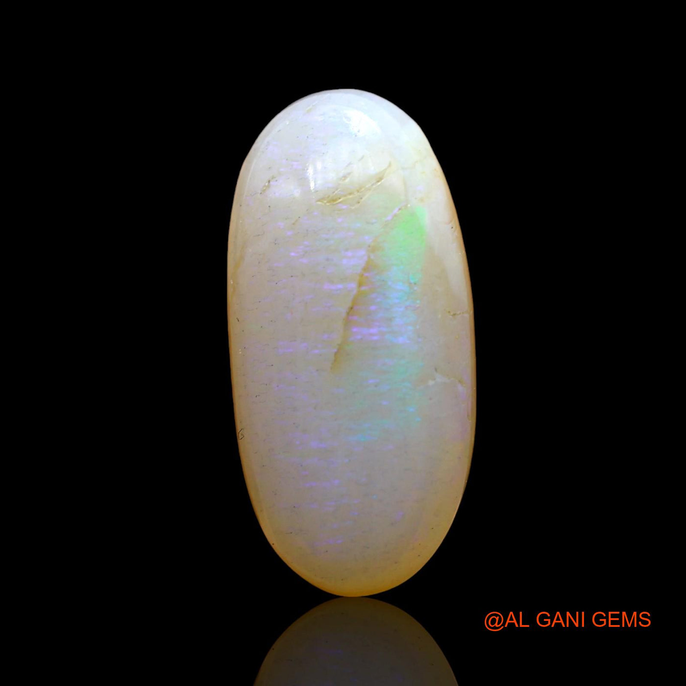 6.00 Cts Natural Australian Fire Opal Oval Cabochon Loose Gemstone For Jewelry 18x8x6 mm AD-427