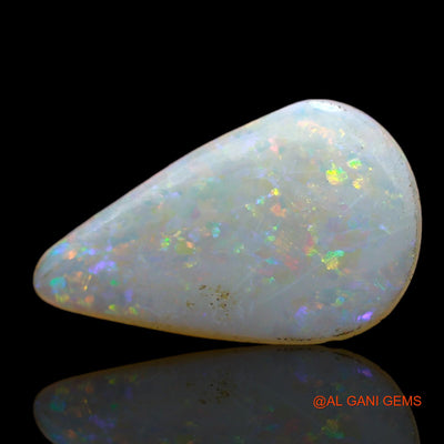 Natural Fire Opal Gemstone 2.00 Cts Loose Pear Cabochon From Australia 16x10x2 mm AD-42