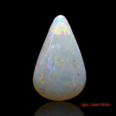 Natural Fire Opal Gemstone 2.00 Cts Loose Pear Cabochon From Australia 16x10x2 mm AD-42