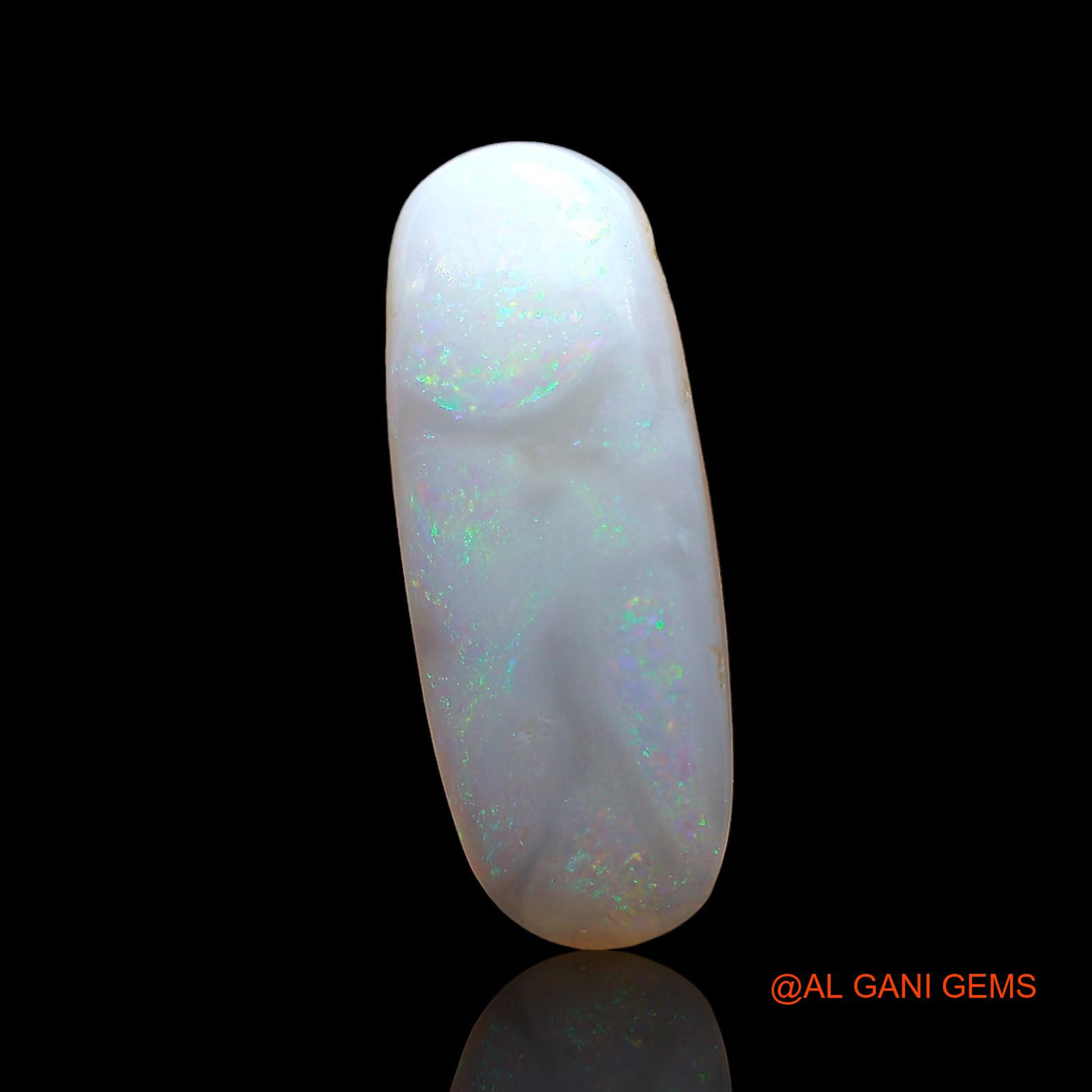 3.00 Cts Natural Australian Fire Opal Loose Gemstone Oval Cabochon 18x7x3 mm AD-430