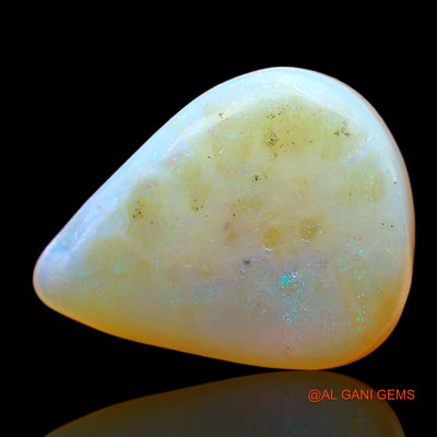 5.00 Cts Natural Australian Fire Opal Loose Gemstone Pear Cabochon 15x12x4 mm AD-431