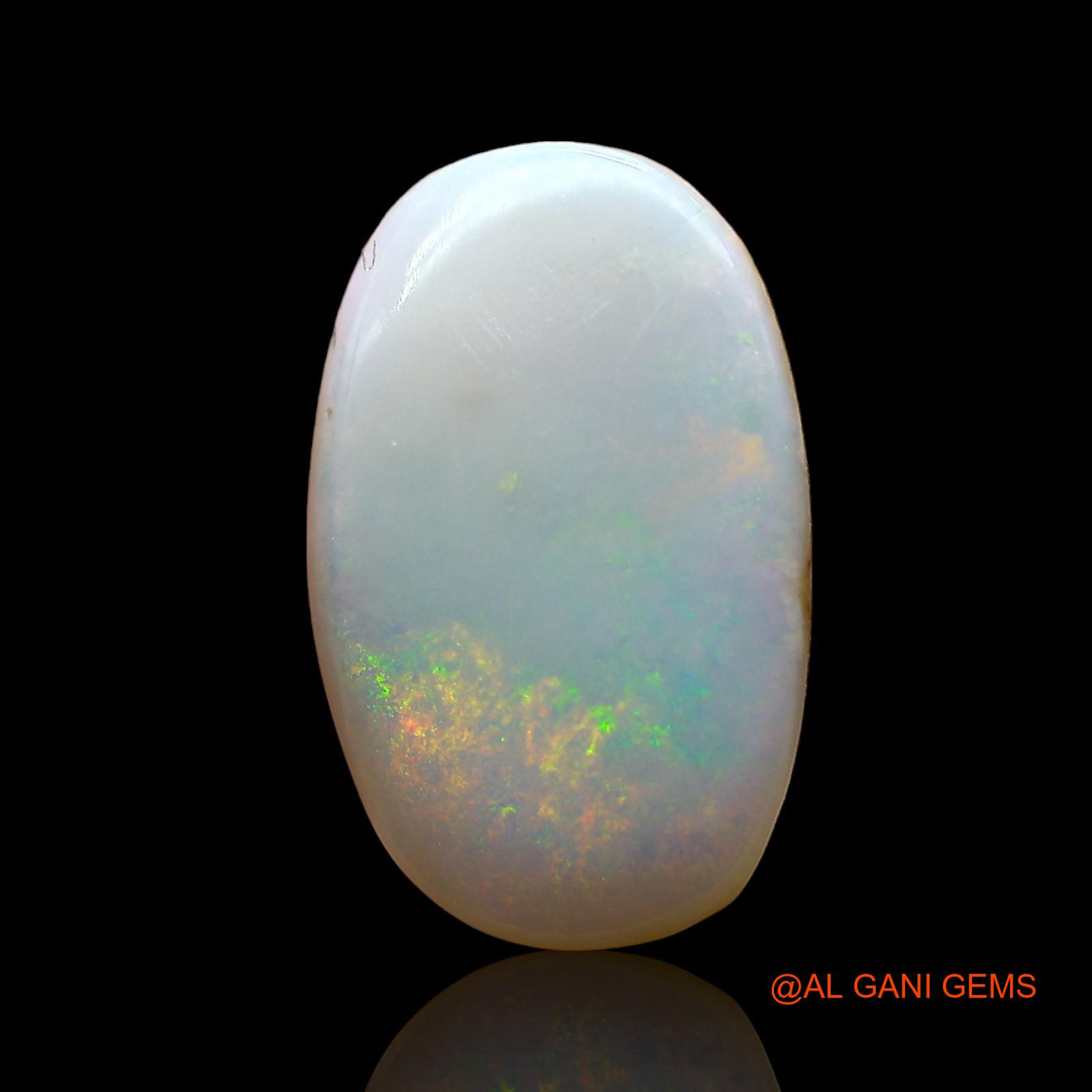 4.00 Cts Unheated Australian Fire Opal Loose Gemstone Oval Cabochon Natural 16x10x3 mm AD-432