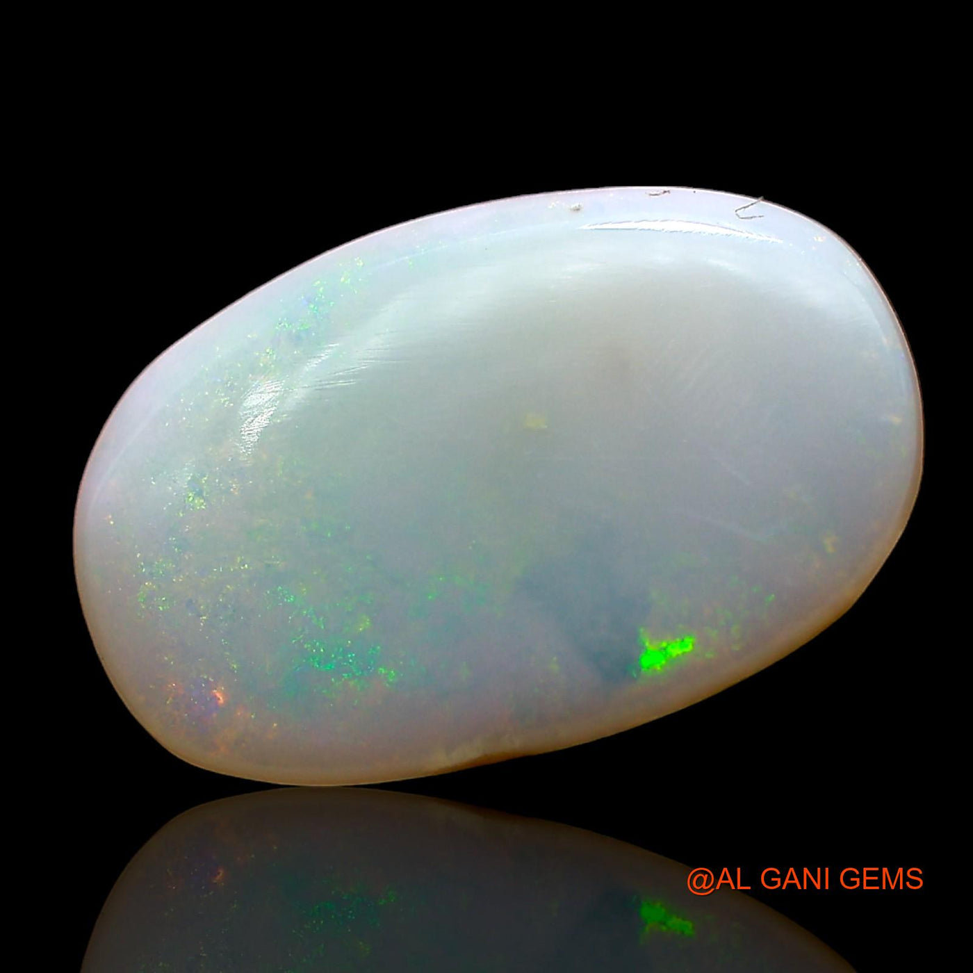 4.00 Cts Unheated Australian Fire Opal Loose Gemstone Oval Cabochon Natural 16x10x3 mm AD-432