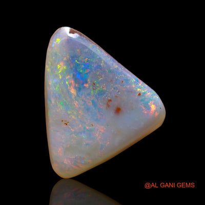 4.00 Cts Natural Australian Fire Opal Loose Gemstone Trillion Cabochon 13x11x5 mm AD-435