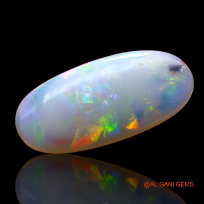 Natural Untreated Fire Opal Loose Gemstone Oval Cabochon From Australia 2.00 Cts 17x8x2 mm AD-437
