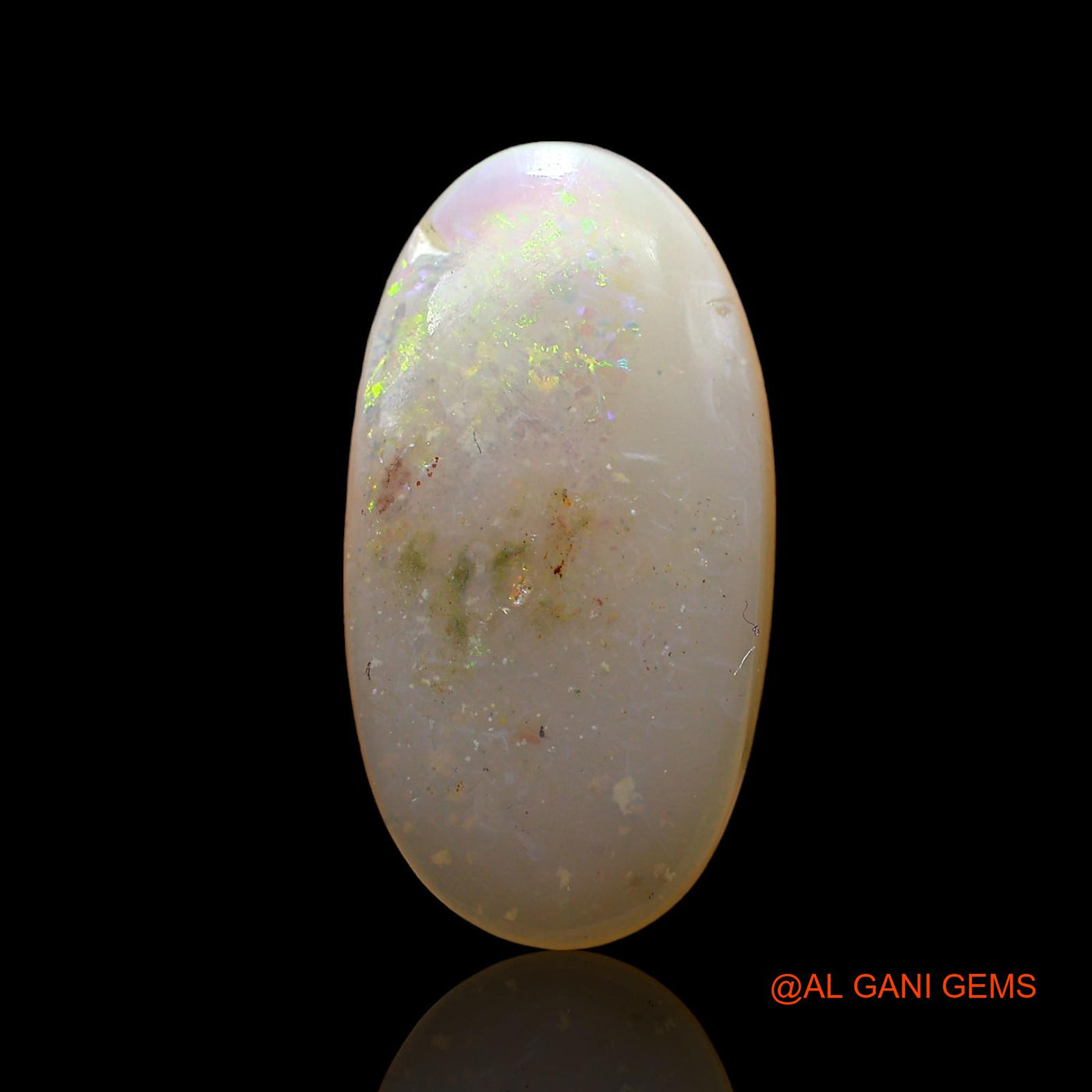 3.00 Cts Natural Australian Fire Opal Loose Gemstone Oval Cabochon 17x9x3 mm AD-438