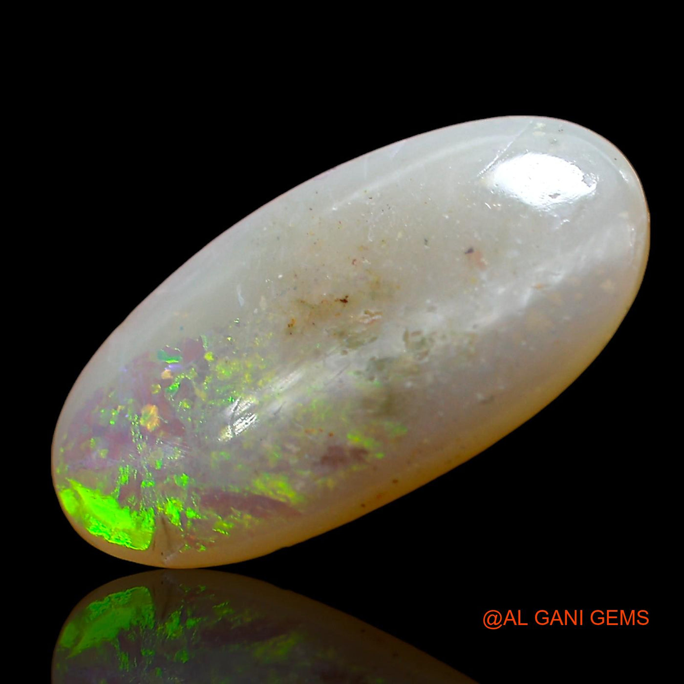 3.00 Cts Natural Australian Fire Opal Loose Gemstone Oval Cabochon 17x9x3 mm AD-438