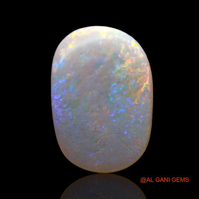 Natural Fire Opal Gemstone 2.00 Cts Loose Oval Cabochon From Australia 14x10x2 mm AD-43