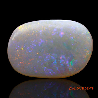 Natural Fire Opal Gemstone 2.00 Cts Loose Oval Cabochon From Australia 14x10x2 mm AD-43
