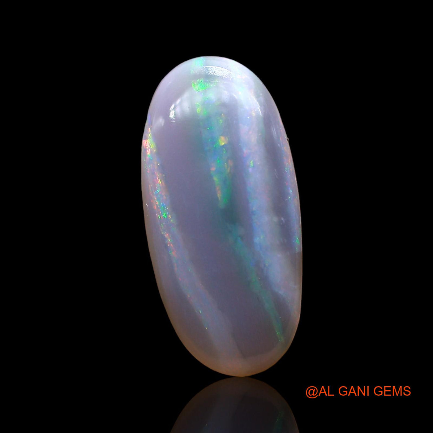 Natural Untreated Fire Opal Loose Gemstone Oval Cabochon From Australia 3.00 Cts 17x8x3 mm AD-440