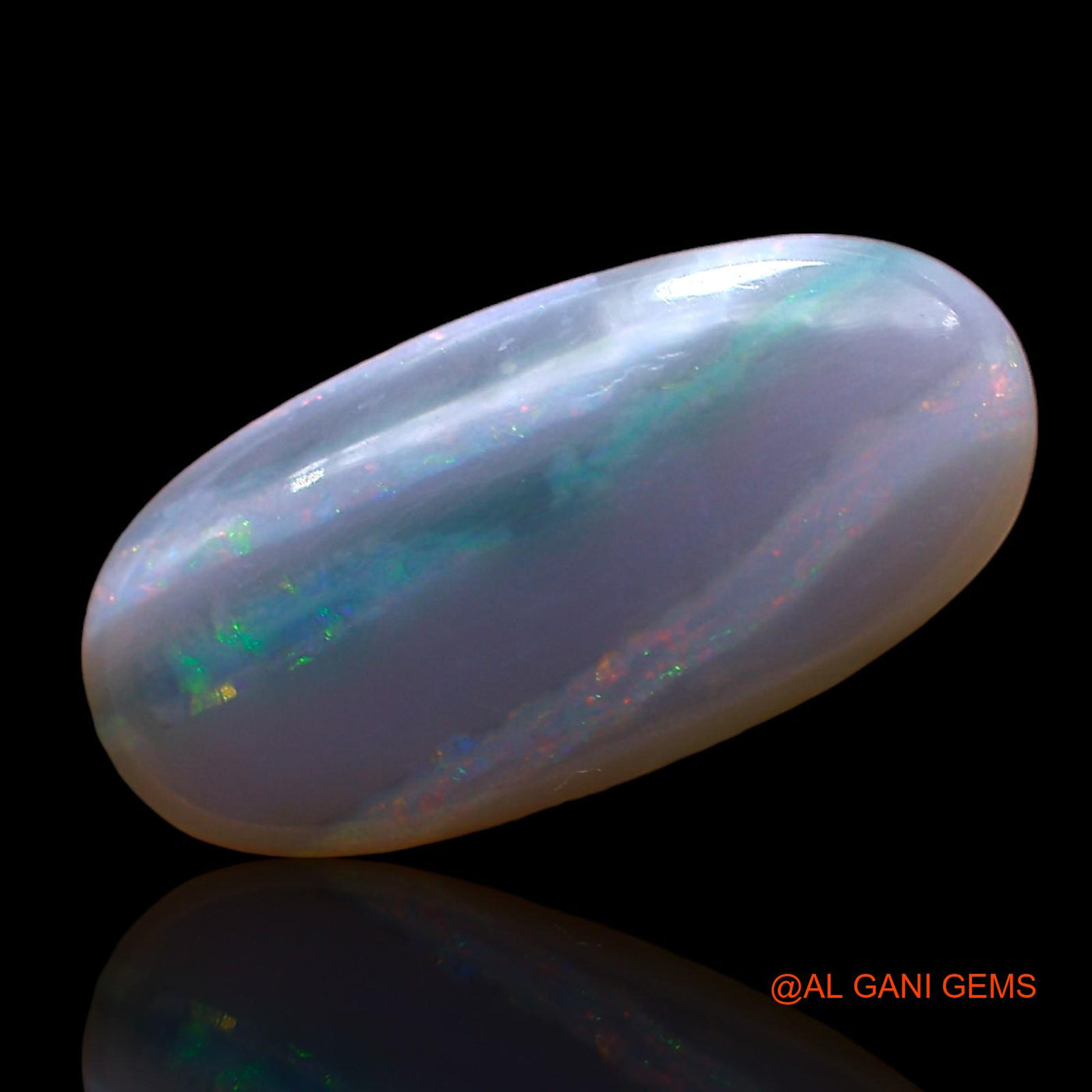 Natural Untreated Fire Opal Loose Gemstone Oval Cabochon From Australia 3.00 Cts 17x8x3 mm AD-440