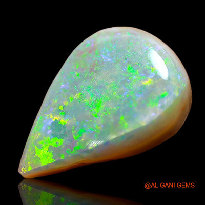 Natural Untreated Fire Opal Loose Gemstone Pear Cabochon From Australia 5.00 Cts 16x11x4 mm AD-441