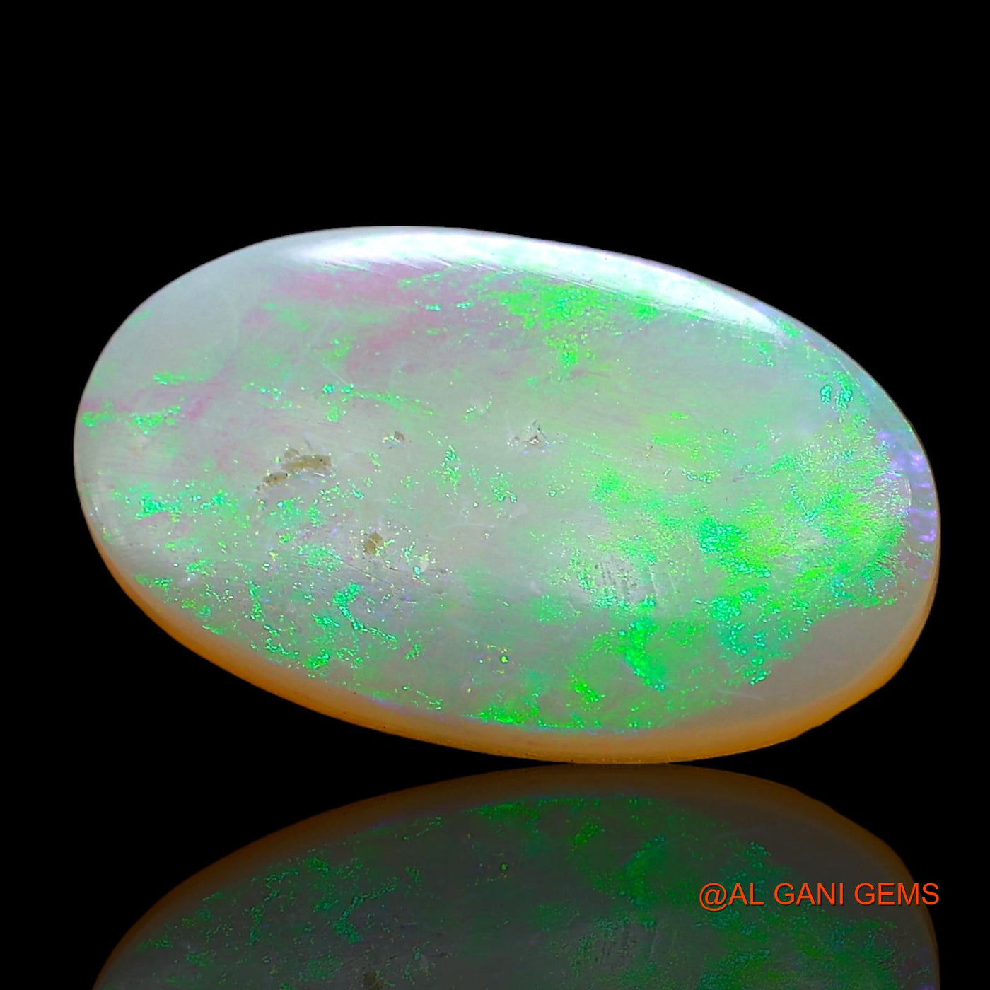 Natural Untreated Fire Opal Loose Gemstone Oval Cabochon From Australia 3.00 Cts 16x9x3 mm AD-442