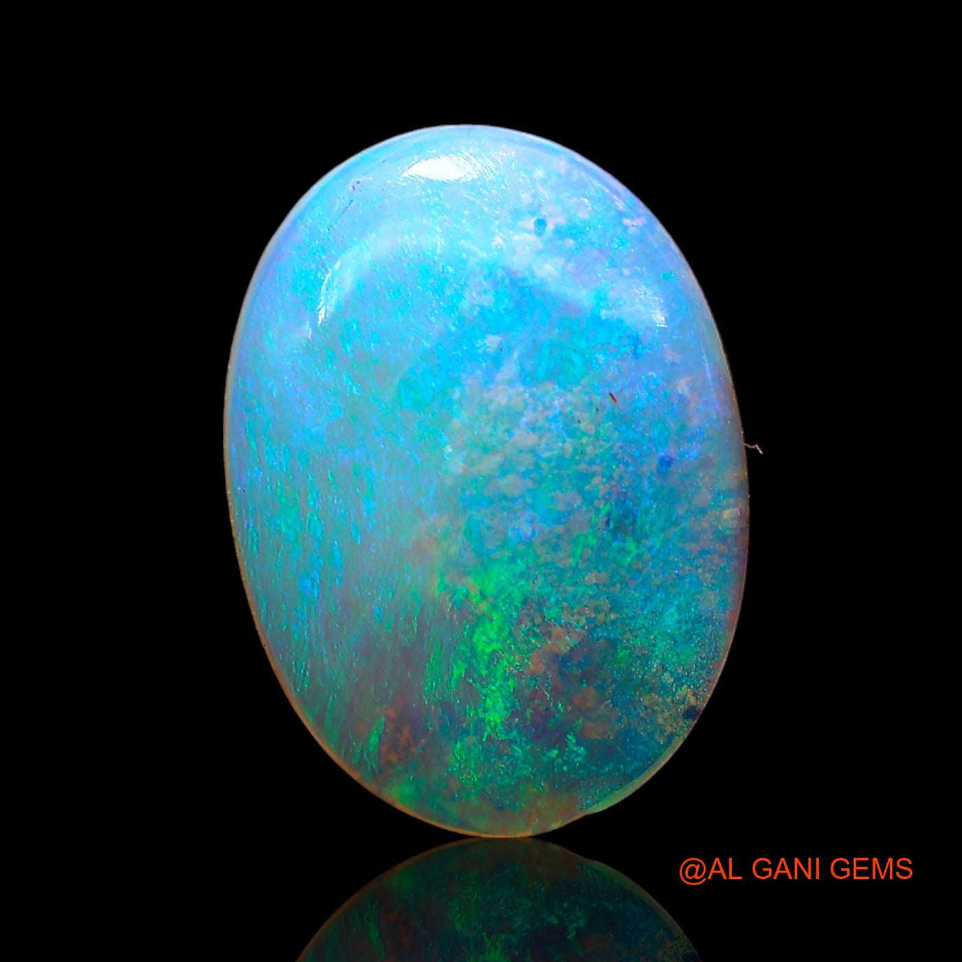 3.00 Cts Natural Australian Fire Opal Loose Gemstone Oval Cabochon 14x10x3 mm AD-443