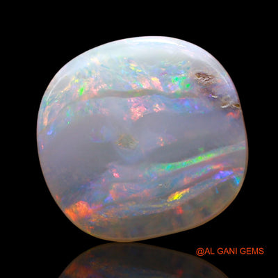 4.00 Cts Natural Australian Fire Opal Loose Gemstone Fancy Cabochon 13x13x3 mm AD-446