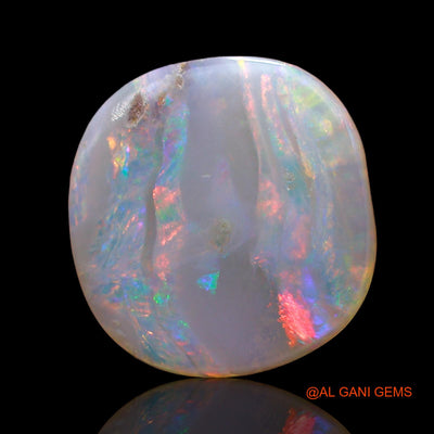 4.00 Cts Natural Australian Fire Opal Loose Gemstone Fancy Cabochon 13x13x3 mm AD-446