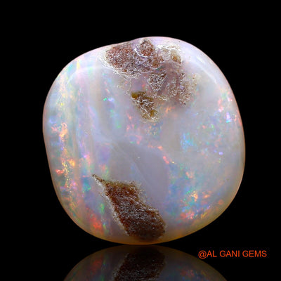 4.00 Cts Natural Australian Fire Opal Loose Gemstone Fancy Cabochon 13x13x3 mm AD-446