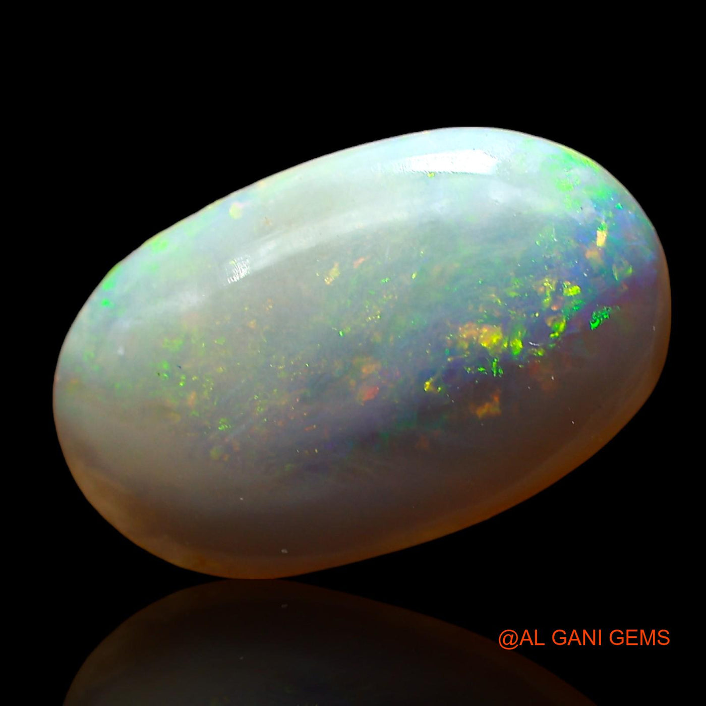 3.00 Cts Natural Australian Fire Opal Loose Gemstone Oval Cabochon 16x9x3 mm AD-447