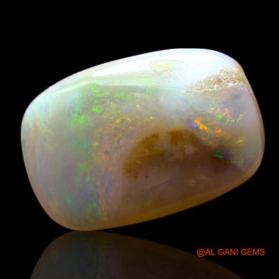Natural Untreated Fire Opal Loose Gemstone Oval Cabochon From Australia 3.00 Cts 14x10x3 mm AD-448