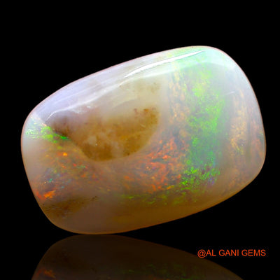 Natural Untreated Fire Opal Loose Gemstone Oval Cabochon From Australia 3.00 Cts 14x10x3 mm AD-448