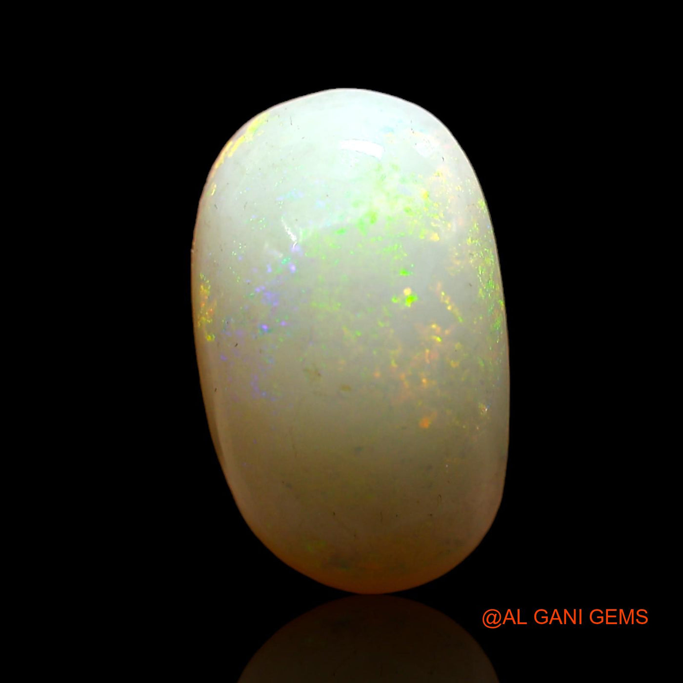 Natural Untreated Fire Opal Loose Gemstone Oval Cabochon From Australia 5.00 Cts 15x9x5 mm AD-44