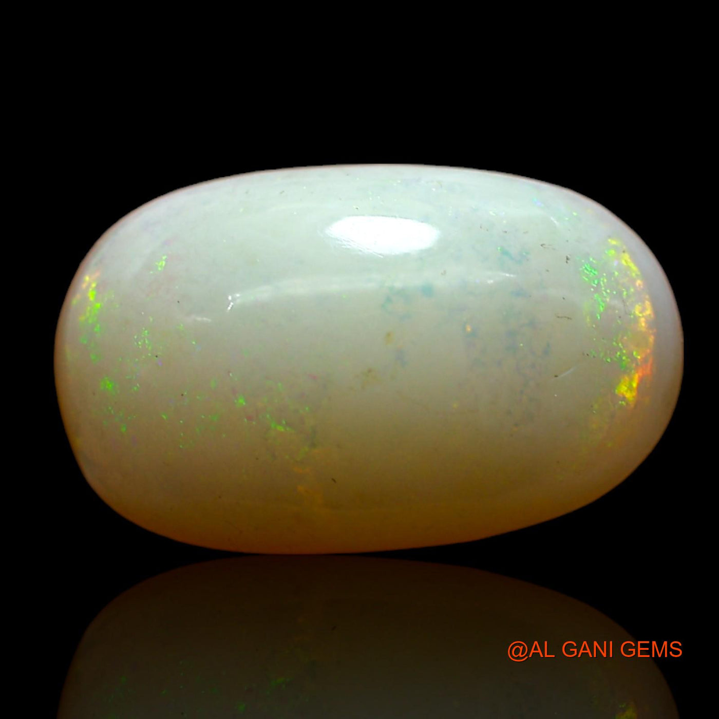 Natural Untreated Fire Opal Loose Gemstone Oval Cabochon From Australia 5.00 Cts 15x9x5 mm AD-44