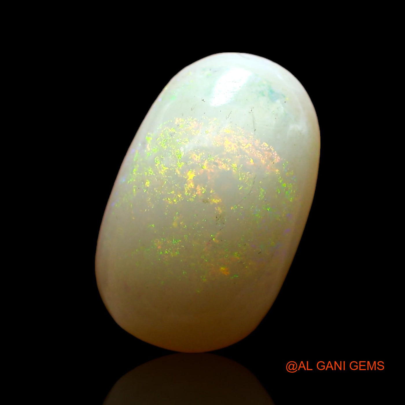 Natural Untreated Fire Opal Loose Gemstone Oval Cabochon From Australia 5.00 Cts 15x9x5 mm AD-44