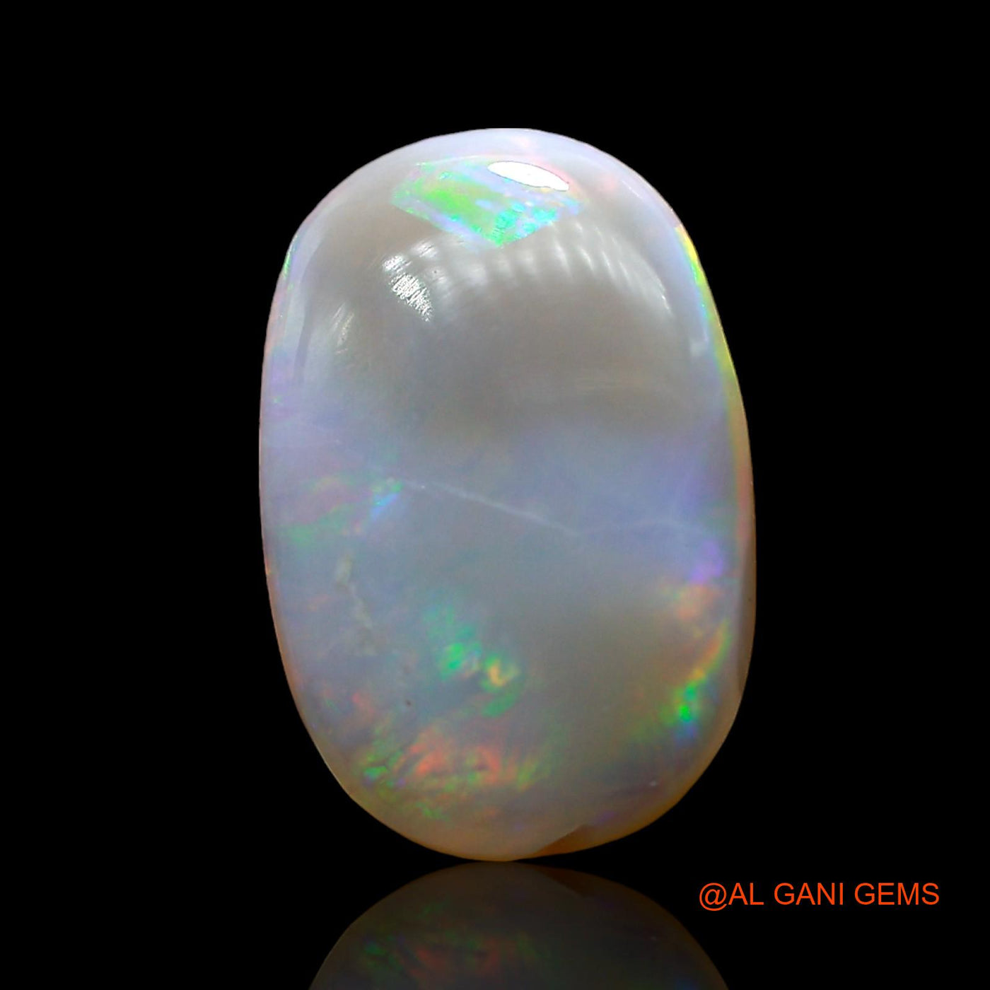 4.00 Cts Unheated Australian Fire Opal Loose Gemstone Oval Cabochon Natural 15x10x3 mm AD-450