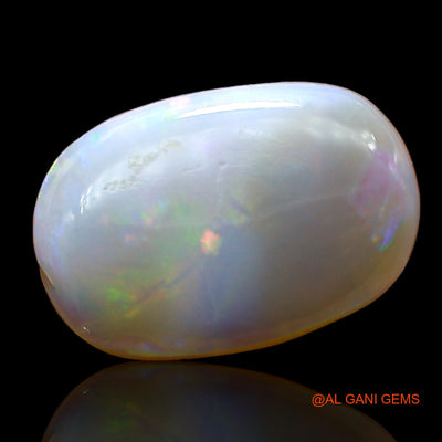 4.00 Cts Unheated Australian Fire Opal Loose Gemstone Oval Cabochon Natural 15x10x3 mm AD-450